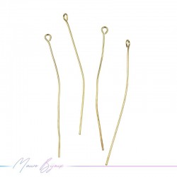 Gold Plated Eyepin 0.7x40mm