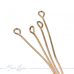 Rose Gold Plated Eyepin 0.7x30mm