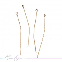 Rose Gold Plated Eyepin 0.7x30mm