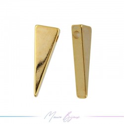 Charms in Brass Triangle Gold 19mm