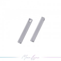 Charms in Brass Stick Silver 15mm