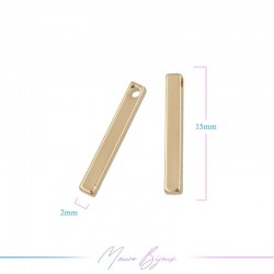 Passanti in Ottone Bacchetta Oro 15mm