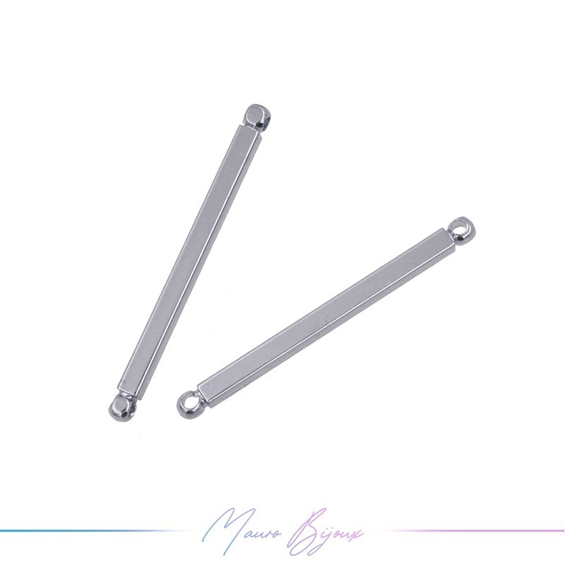 Charms in Brass Stick Silver 30mm
