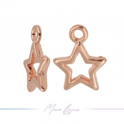 Charms in Brass Laundry Stars Rose Gold 10mm