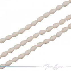 Drops Crystal Faceted 8x12mm Matt Powder
