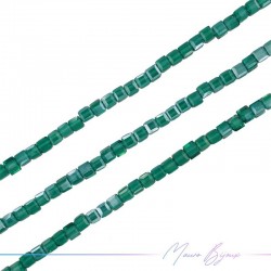 Square Crystal Faceted Emerald