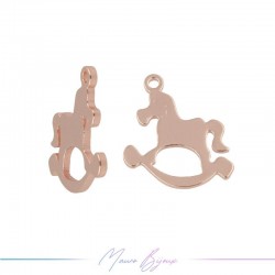 Charms in Brass Rocking 12x13mm Rose Gold