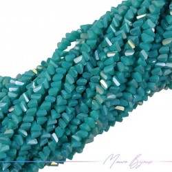 Pyramid Crystal Faceted Turquoise