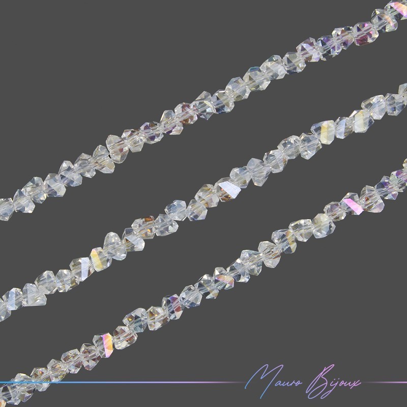 Pyramid Crystal Faceted Crystal AB