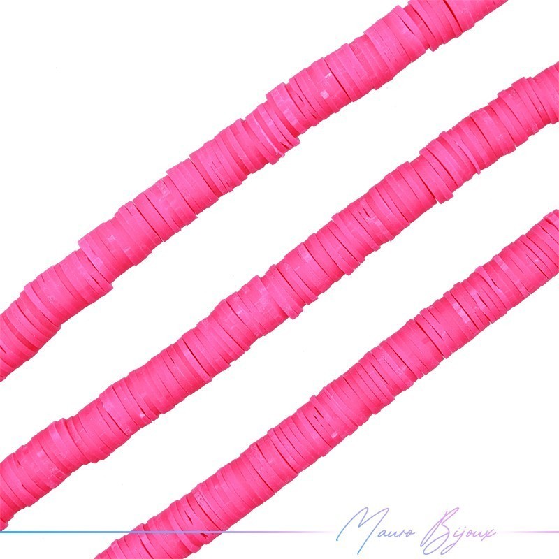 Polymer Clay Fluo Pink 4mm Polymer Clay Fluo Pink 4mm