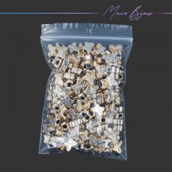 Passanti in Resina Placcato Oro Chiaro Farfalla "Love" 12mm