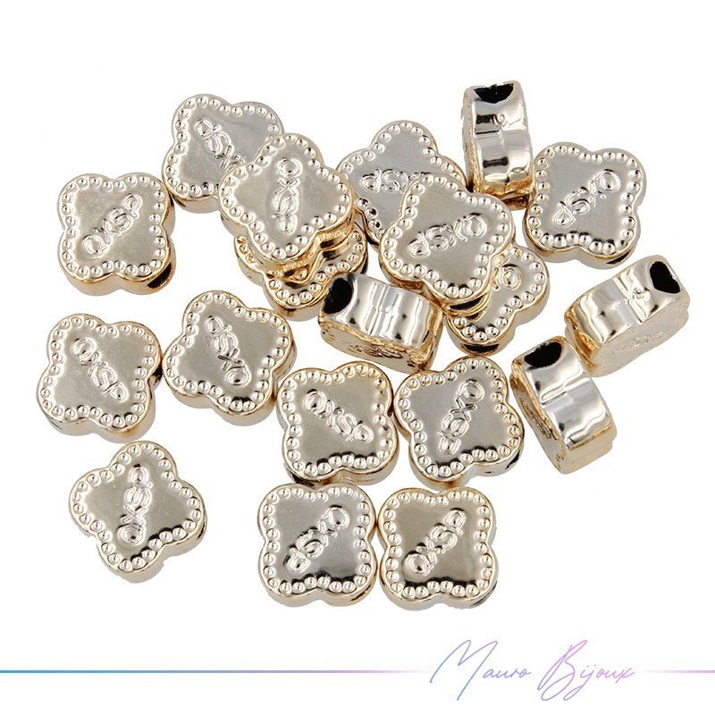 Flower Resin Champagne 12mm