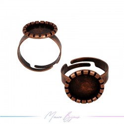 Base Anello Regolabile Bronzo Ramato 15x20mm