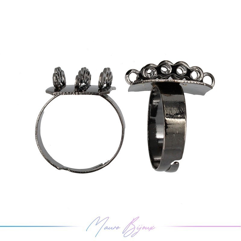 Ring Base Adjustable 14 Rings Gunmetal 14x20mm