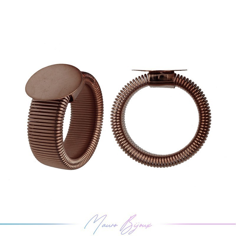 Ring Base Elastic Bronze Copper 16mm