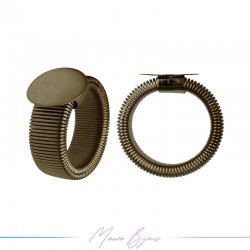 Ring Base Elastic Bronze Antique 16mm