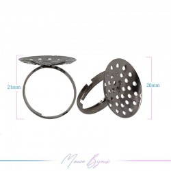 Ring Base adjustable Gunmetal 20mm