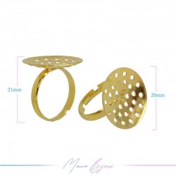 Ring Base adjustable Gold 20mm
