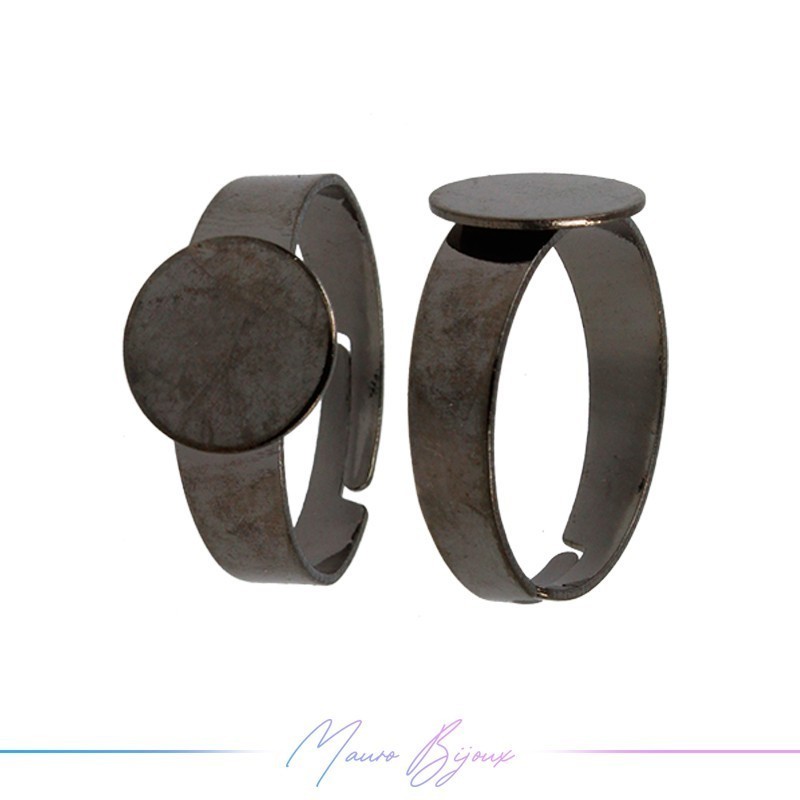 Base Anello Regolabile Piatto Tondo Canna Fucile 10mm