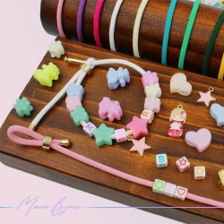 Cord Bracelet color Acquamarine