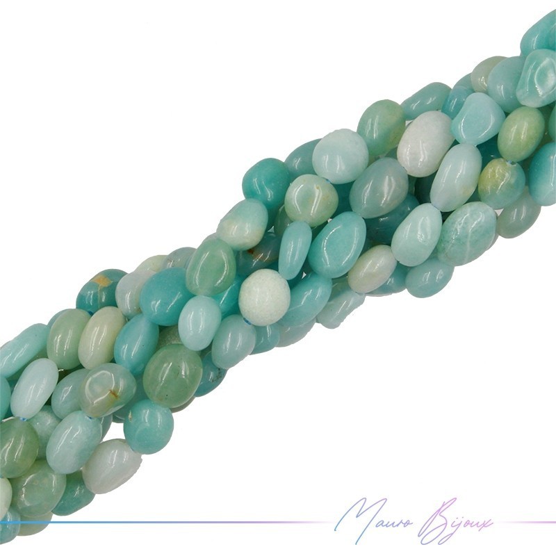 Thread of Stone shape irregular 7-10mm Amazonite