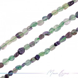Thread of Stone shape irregular 7-10mm Fluorite