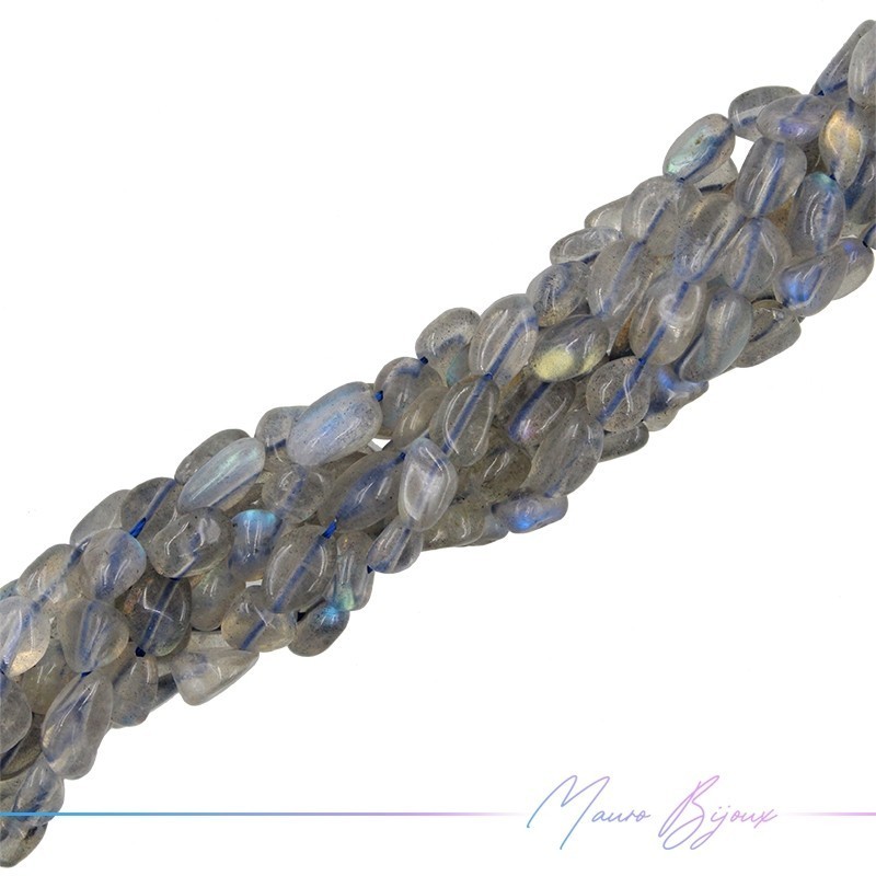 Fili di Pietra Sassolino Irregolare 7-10mm Labradorite