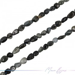 Thread of Stone shape irregular 7-10mm Hawk Eye