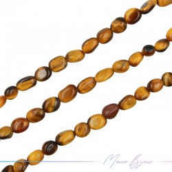 Thread of Stone shape irregular 7-10mm Eye of The Tiger
