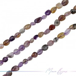 Thread of Stone shape irregular 7-10mm Quartz Ametist