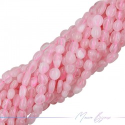 Thread of Stone shape irregular 7-10mm Pink Quartz