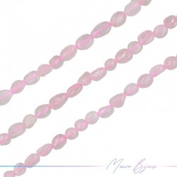 Thread of Stone shape irregular 7-10mm Pink Quartz