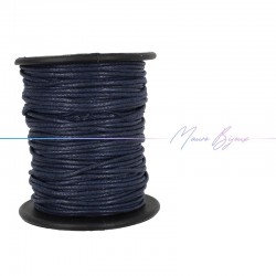 Waxed Cotton String color Blue