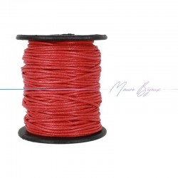 Waxed Cotton String color Red 2.0mm