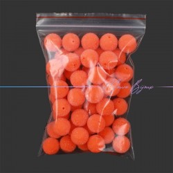 Sphere Resin Beads Diamond Orange Fluo