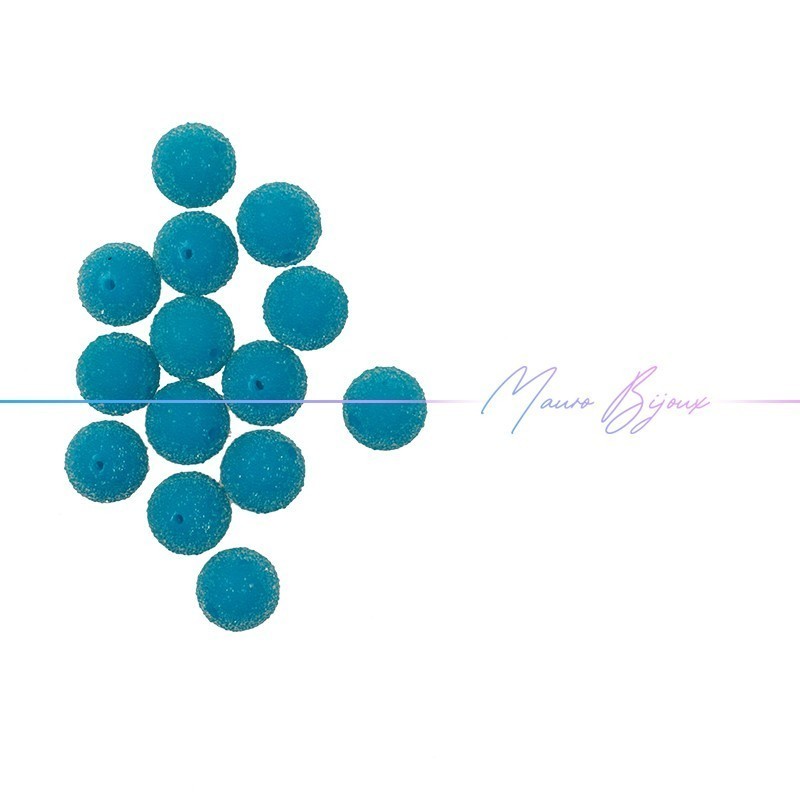 Sphere Resin Beads Diamond Light Blue