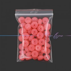 Passanti in Resina Rondelle Diamantate Rosa
