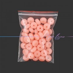 Passanti in Resina Rondelle Diamantate Rosa Chiaro