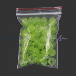 Rondel Resin Beads Diamond Pink