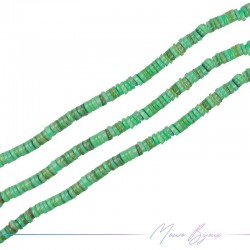 Nacre Rondelle 6-7mm Green