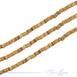 Fili di Madreperla Rondelle 6-7mm Giallo