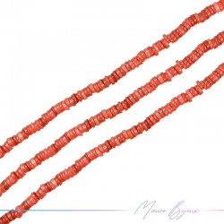Fili di Madreperla Rondelle 6-7mm Rosso