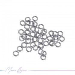 Connecting Rings Inox Silver 1.2x10mm