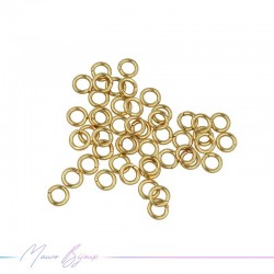 Connecting Rings Inox Gold 0.6x3mm