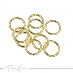 Connecting Rings Inox Gold 0.6x5mm