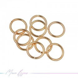 Connecting Rings Inox Rose Gold 0.6x4mm