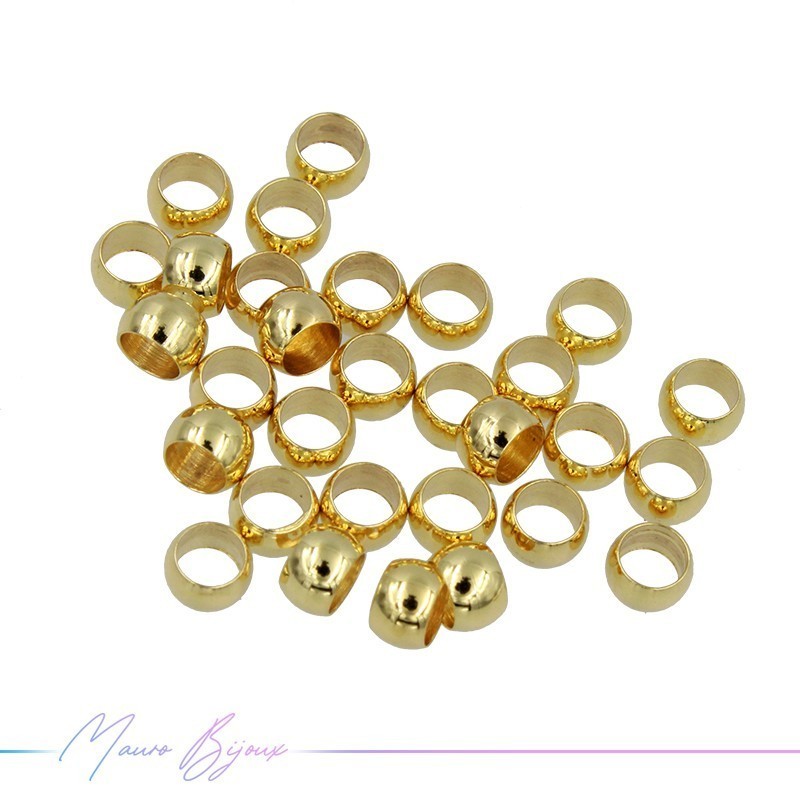 Schiaccini in Acciaio Inox colore Oro 3mm