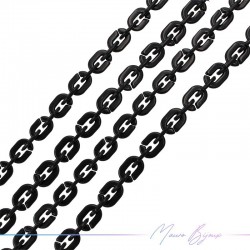 Catene in Resina 6x10mm Nero