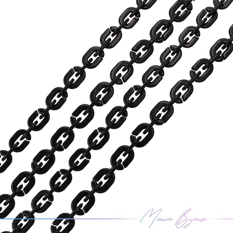 Catene in Resina 6x10mm Nero
