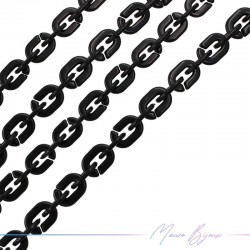 Resin Chains 6x10mm Black